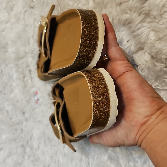 Project‎ Cloud Womens US 6 EU 37 Brown Buckle Slide Sandals Comfort - Picture 8 of 8